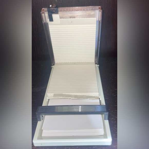 Vintage mid century modern phone number/address & list/memo organizer NOS - Picture 6 of 10